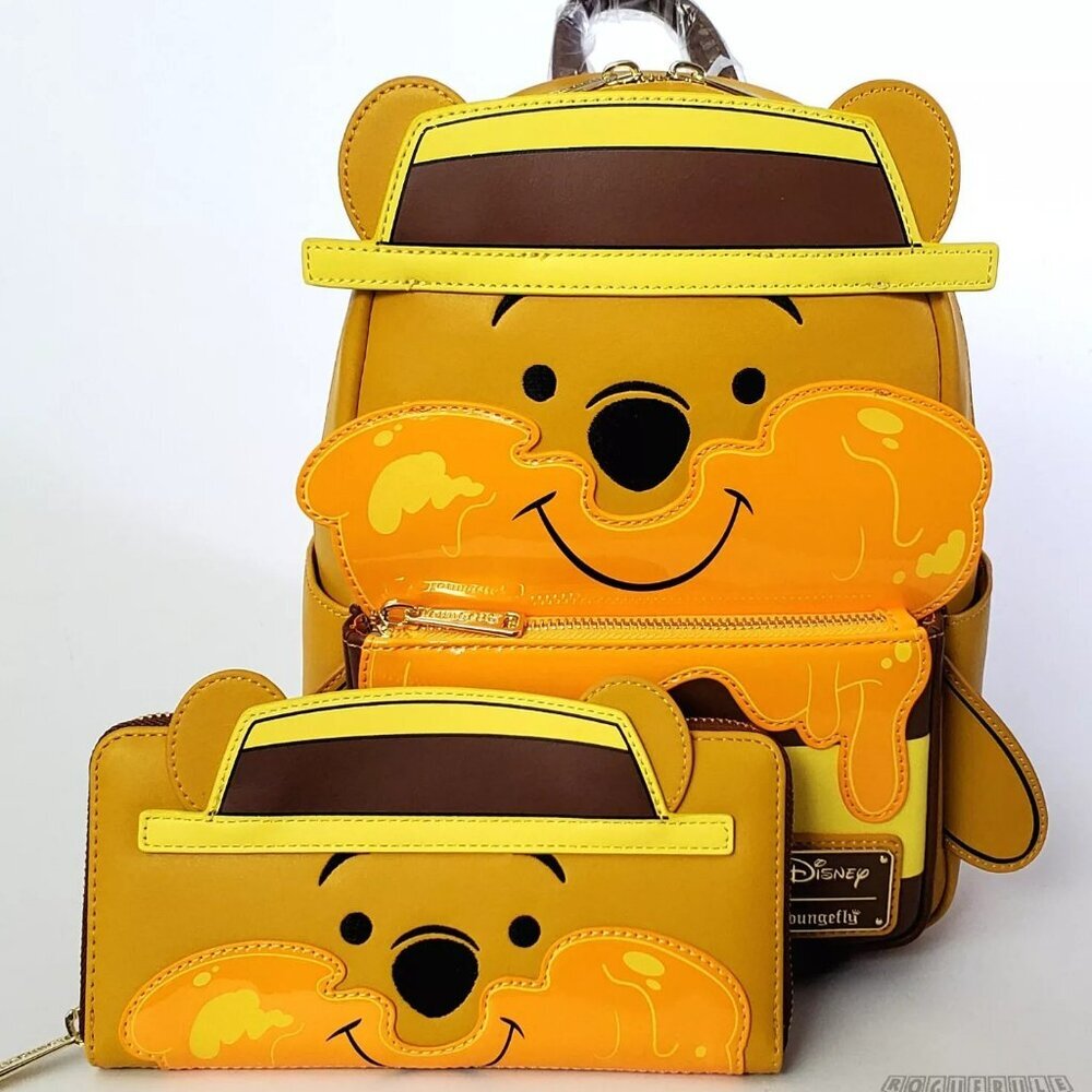 Loungefly Disney Winnie The Pooh Dapper Mini Backpack & Wallet NWT​​​